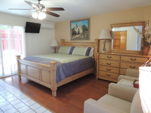 Interior view of Casa Larrea Inn, Deluxe Guest Room, Palm Desert CA 92260